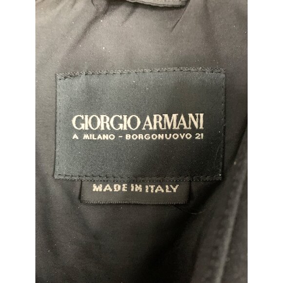 VTG 90s Giorgio Armani Mens Italy Black Jacket Button-Up Size 40 US RX10346 - Picture 2 of 12